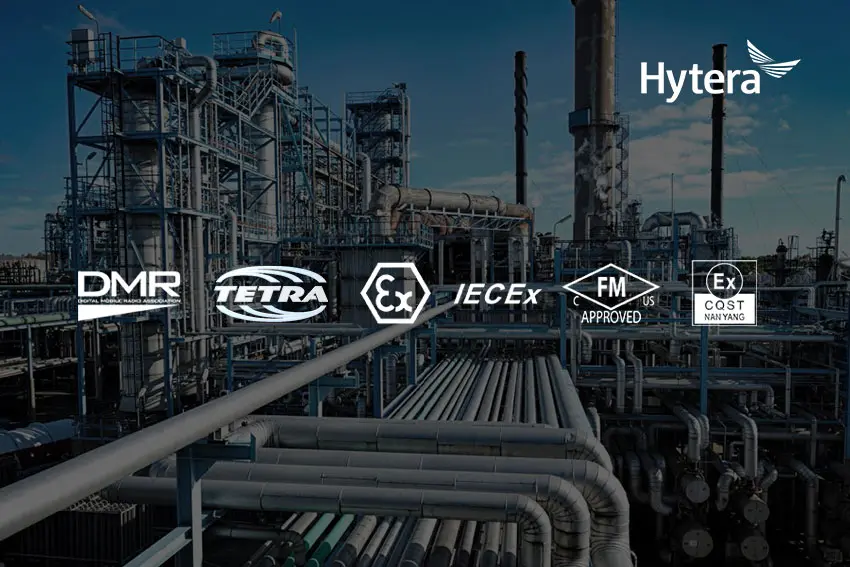 Hytera DMR and TETRA radio for oil and gas, ATEX / IECEx certified