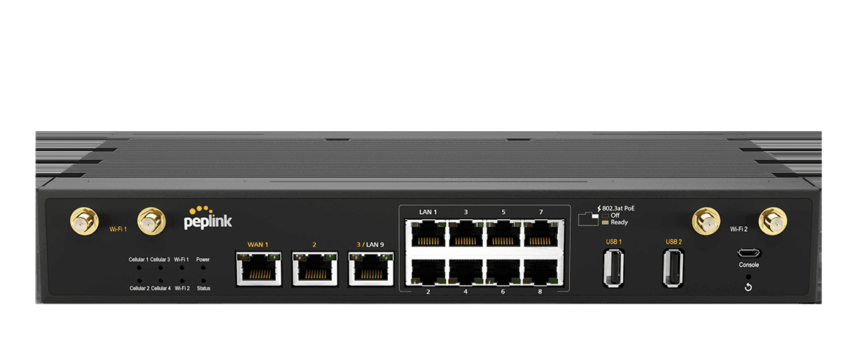 Peplink SpeedFusion multi-WAN router
