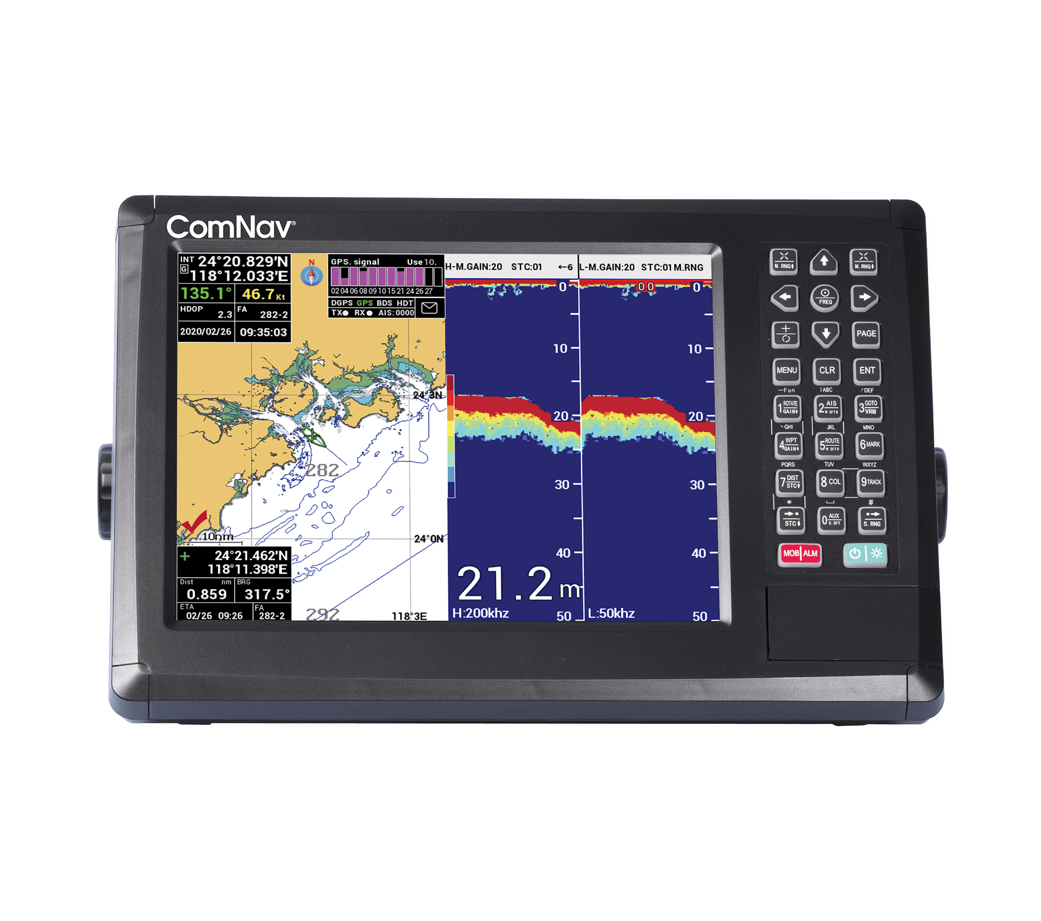 ComNav M10-CF Chart Plotter Fishfinder